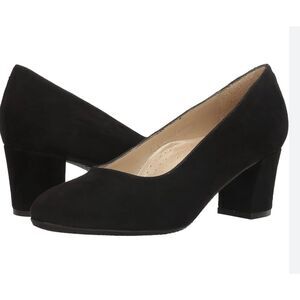 FSNY French sole trance suede block heel pump size  9.5